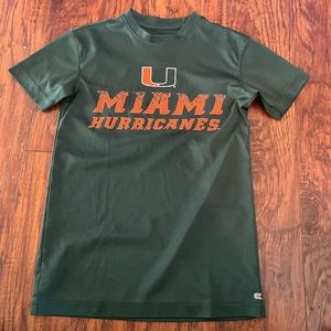 Boys university of Miami shirt